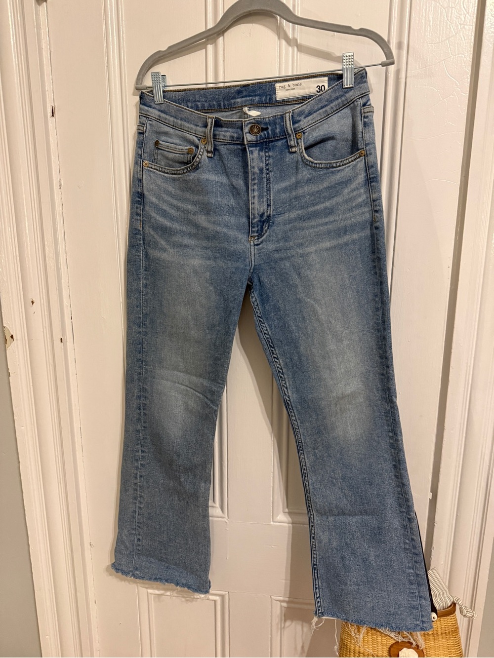Rag & Bone Straight Leg Blue Waist 30